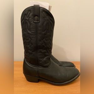 Men’s Laredo Leather Cowboy Boots Black #6691 Size 10.5 EW